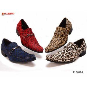 NWB FIESSO BLACK WHITE PONY HAIR SHOES FI6649